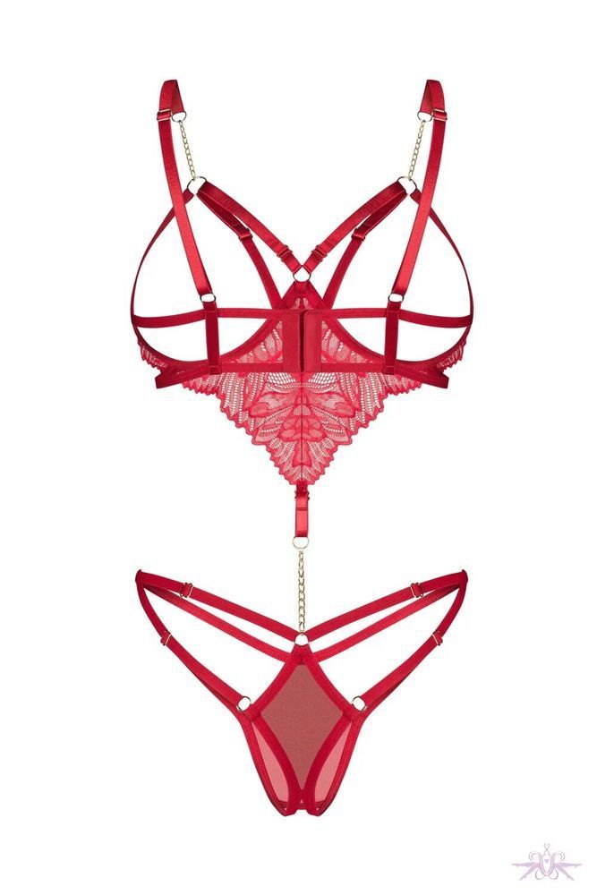 Боди Obsessive Matildea crotchless teddy L/XL SX3607 фото