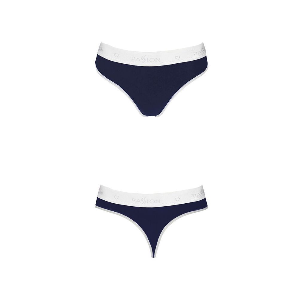 Спортивні трусики-стрінги Passion PS007 PANTIES XL, navy blue SO4254 фото