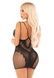 Сукня Leg Avenue Lace and Net Mini Dress with Dual Strap One Size, Black SX1733 фото 3