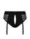 Кружевные трусы для страпона с подвязками для чулок Strap-On-Me DIVA HARNESS - XL SO5095 фото 4