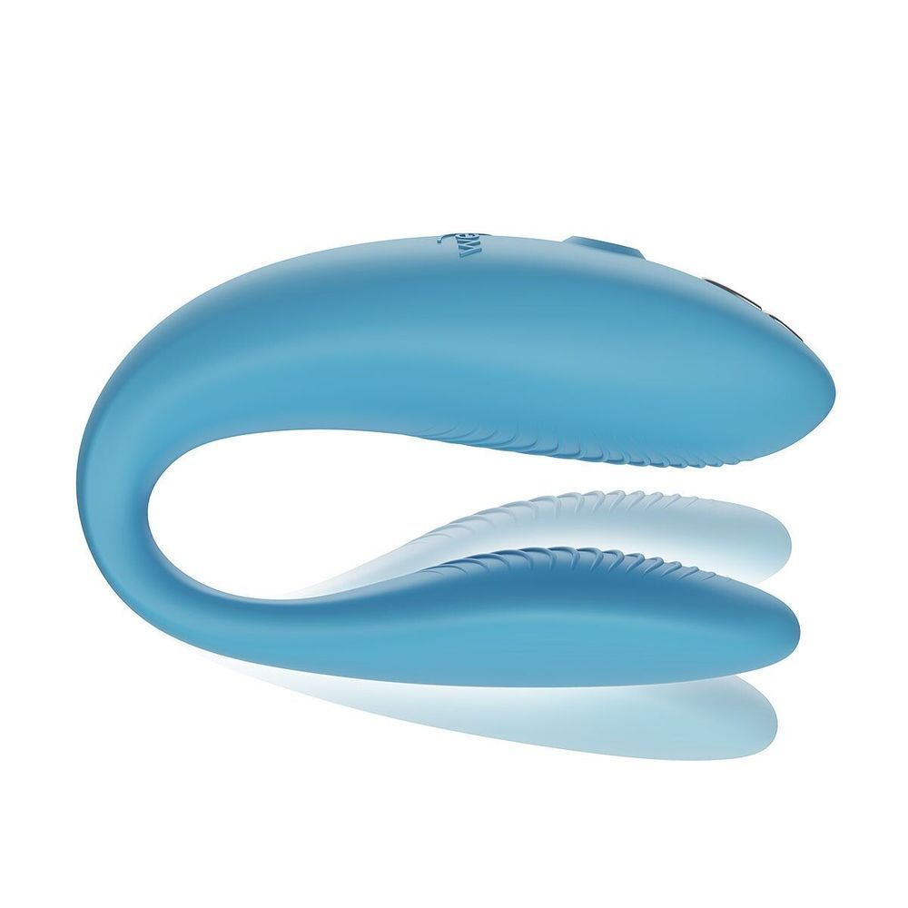 Смарт-вибратор для пар We-Vibe Sync GO Turquoise, тревел-кейс SX0528 фото