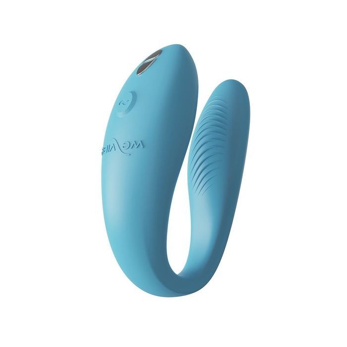Смарт-вібратор для пар We-Vibe Sync GO Turquoise, тревел-кейс SX0528 фото