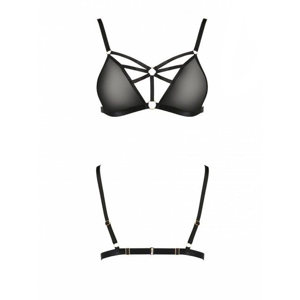 Бюстгальтер-стрепи Passion Exclusive Meggy Bra XXL/XXXL, black SO6419 фото