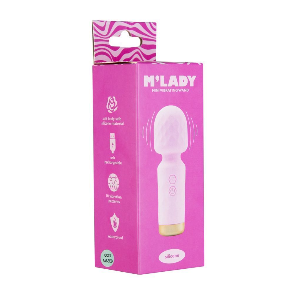 Вибромассажер M&rsquo;Lady Mini Vibrating Wand Pink SX3145 фото