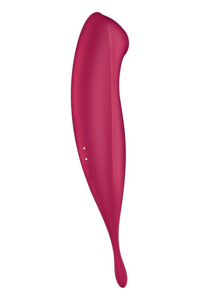 Смарт-вибратор для клитора с вакуумной стимуляцией Satisfyer Twirling Pro+ dark red SO6715 фото